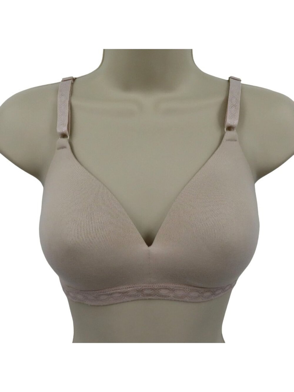 Warners 34C Cloud 9 Super Soft Wireless Lightly Lined Comfort Bra Pink Beige